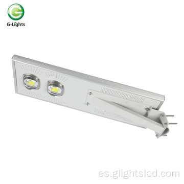 Aluminio de alto brillo IP65 impermeable 50W 100W 150W 200W COB integrado todo en un LED Solar Street Light